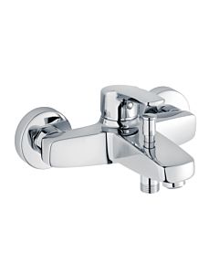 Heinrich Schulte Alpha 320 Wannenarmatur Unterputz | Einhebelmischer ohne Brausegarnitur 1/2 Zoll |  Badarmatur für Badewanne | Wannenfüllarmatur chrom